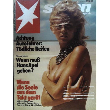 stern Heft Nr.8 / 13 Februar 1975 - Nackt am Strand