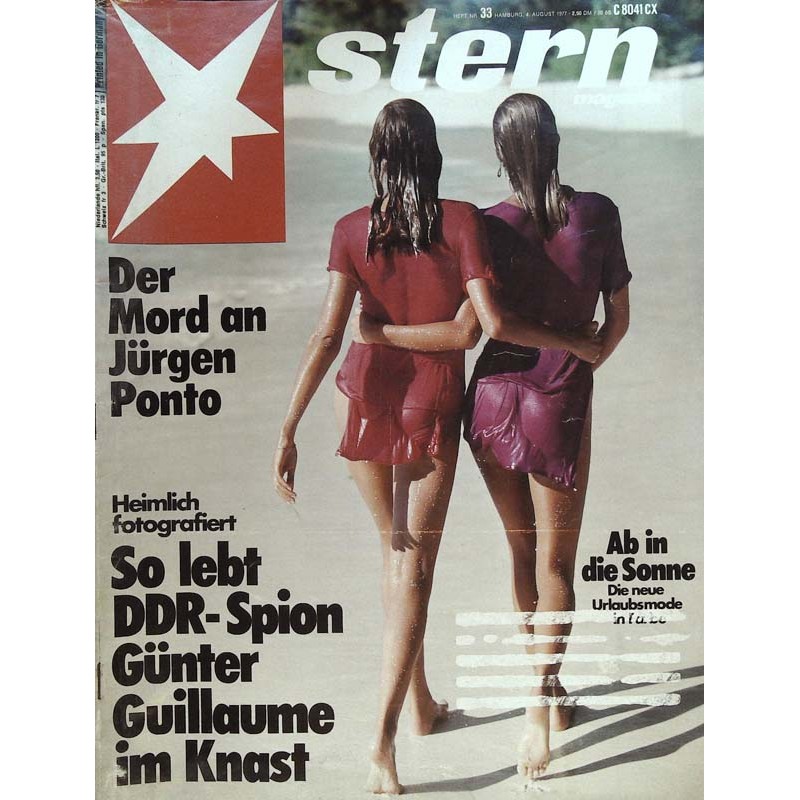 stern Heft Nr.33 / 4 August 1977 - Urlaubsmode
