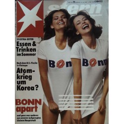 stern Heft Nr.29 / 10 Juli 1975 - Bonn apart