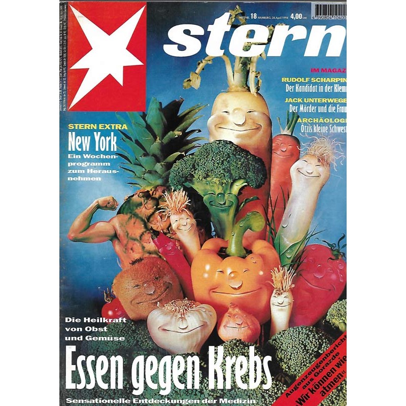 stern Heft Nr.18 / 28 April 1994 - Essen gegen Krebs