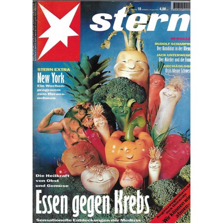 stern Heft Nr.18 / 28 April 1994 - Essen gegen Krebs