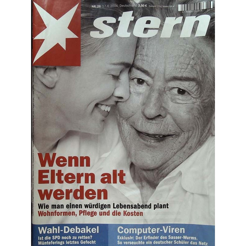 stern Heft Nr.26 / 17 Juni 2004 - Wenn Eltern alt werden