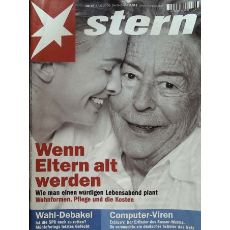 stern Heft Nr.26 / 17 Juni 2004 - Wenn Eltern alt werden