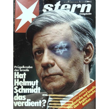 stern Heft Nr.21 / 14 Mai 1981 - Prügelknabe der Israelis