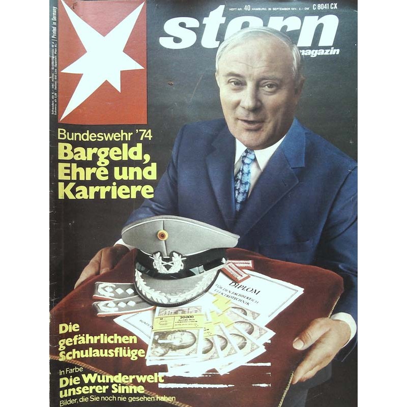 stern Heft Nr.40 / 26 September 1974 - Bundeswehr