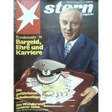 stern Heft Nr.40 / 26 September 1974 - Bundeswehr