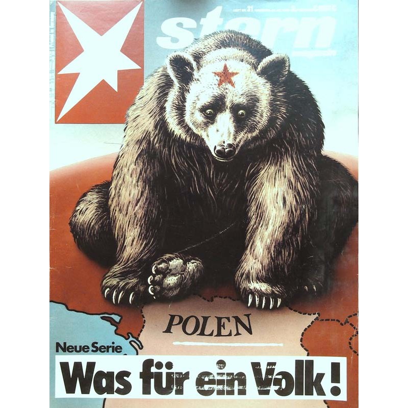 stern Heft Nr.31 / 23 Juli 1981 - Polen, was für ein Volk