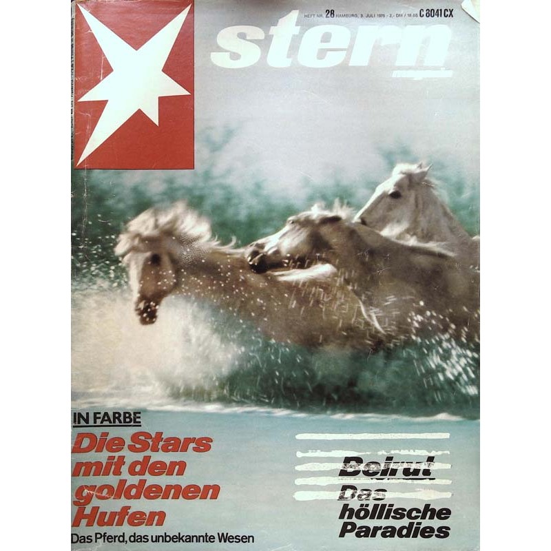 stern Heft Nr.28 / 3 Juli 1975 - Das Pferd / Wesen