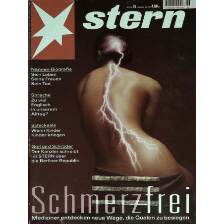 stern Heft Nr.36 / 2 September 1999 - Schmerzfrei
