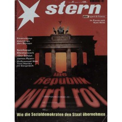 stern Heft Nr.42 / 8 Oktober 1998 - Die Republik wird rot