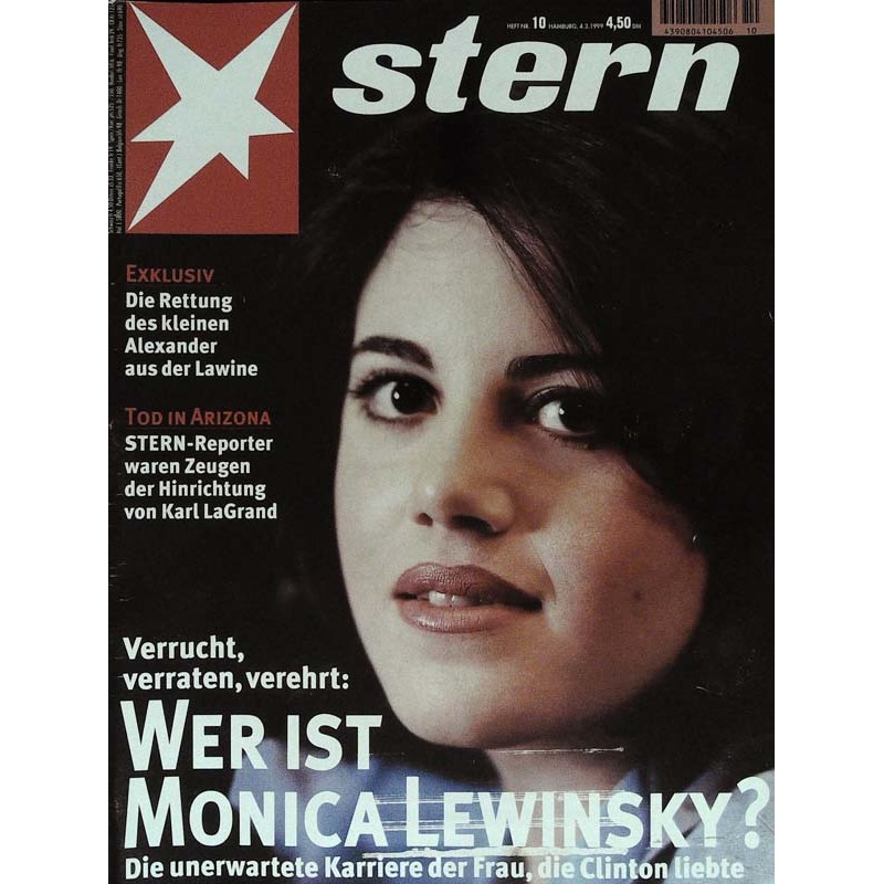 stern Heft Nr.10 / 4 März 1999 - Wer ist Monica Lewinsky?