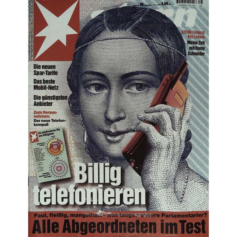stern Heft Nr.38 / 10 September 1998 - Billig telefonieren