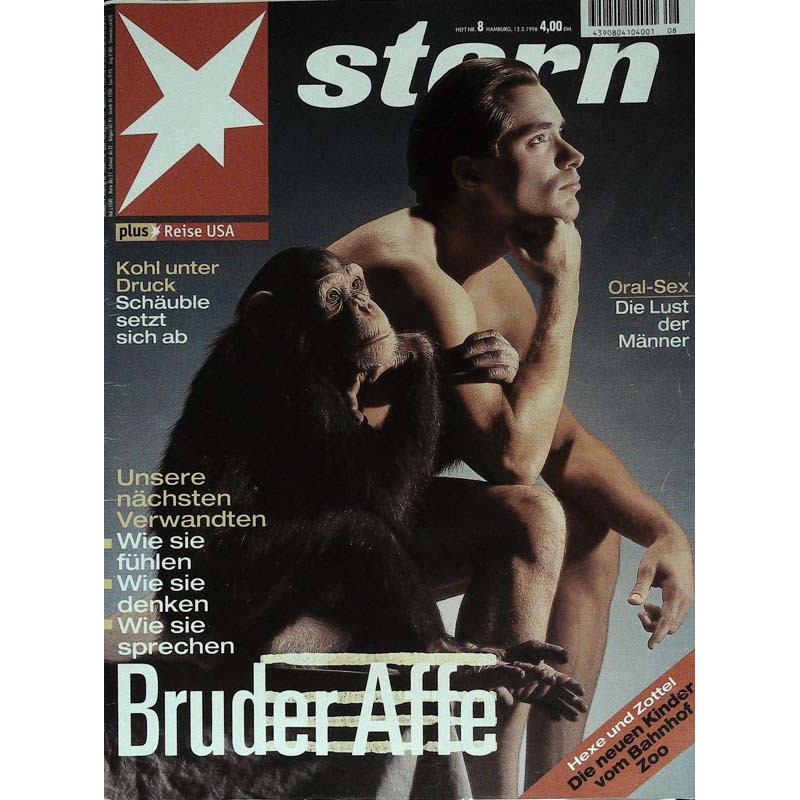 stern Heft Nr.8 / 12 Februar 1998 - Bruder Affe