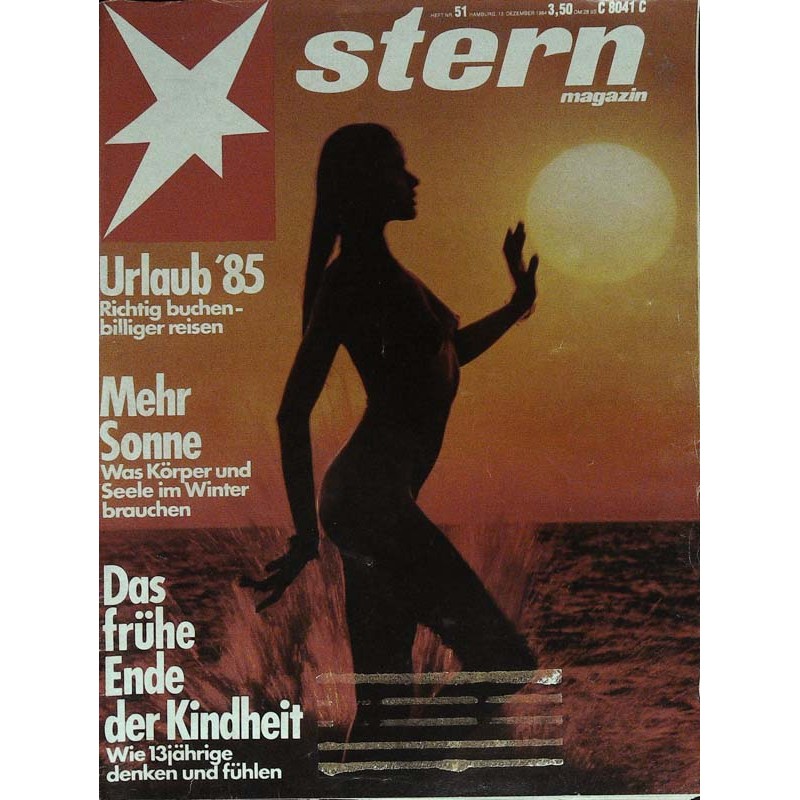 stern Heft Nr.51 / 13 Dezember 1984 - Urlaub 1985