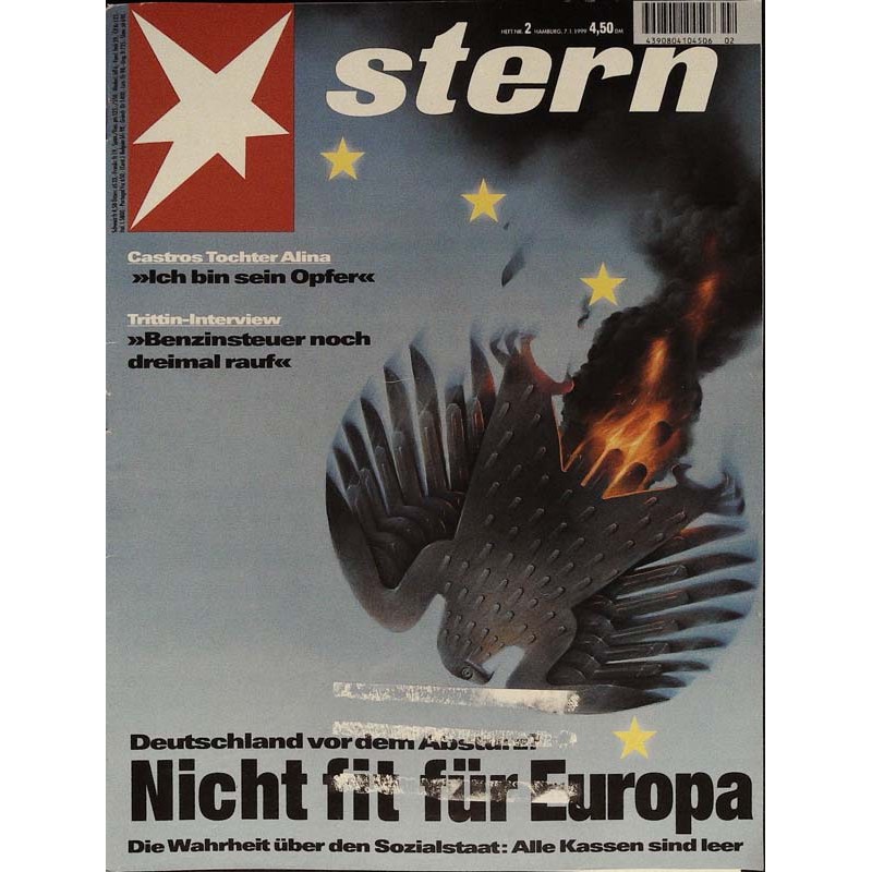 stern Heft Nr.2 / 7 Januar 1999 - Nicht fit für Europa