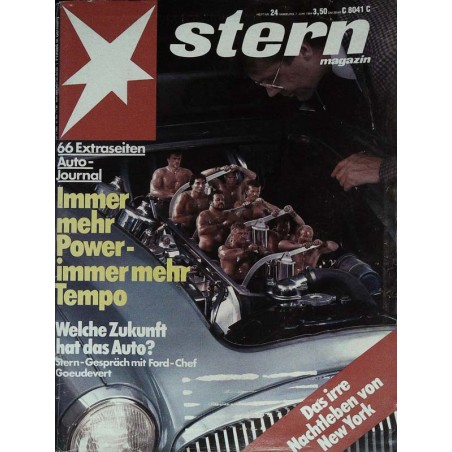 stern Heft Nr.24 / 7 Juni 1984 - Immer mehr Power, immer mehr Tempo