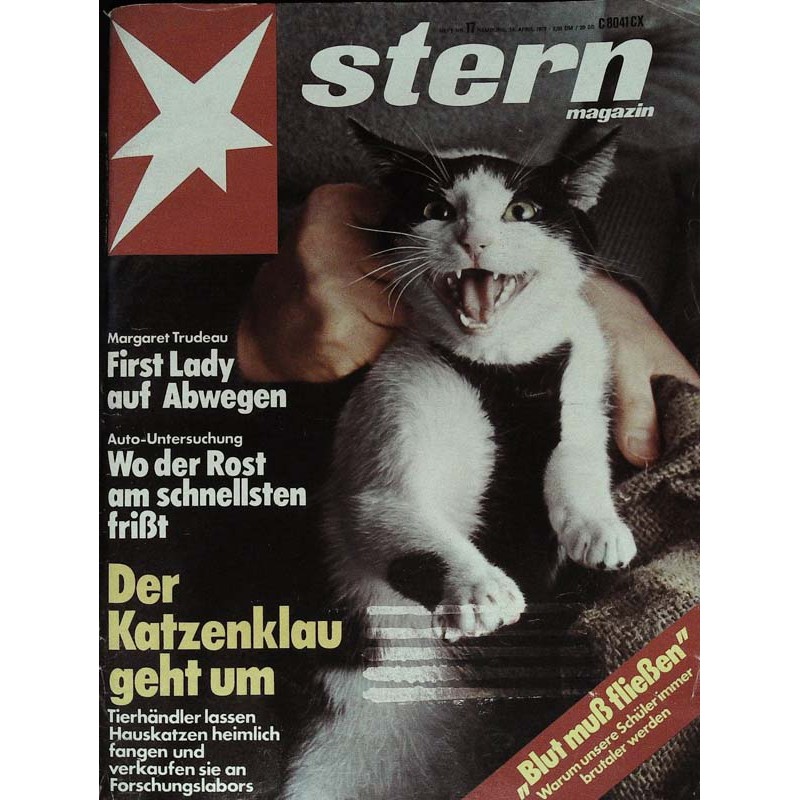 stern Heft Nr.17 / 14 April 1977 - Der Katzenklau geht um