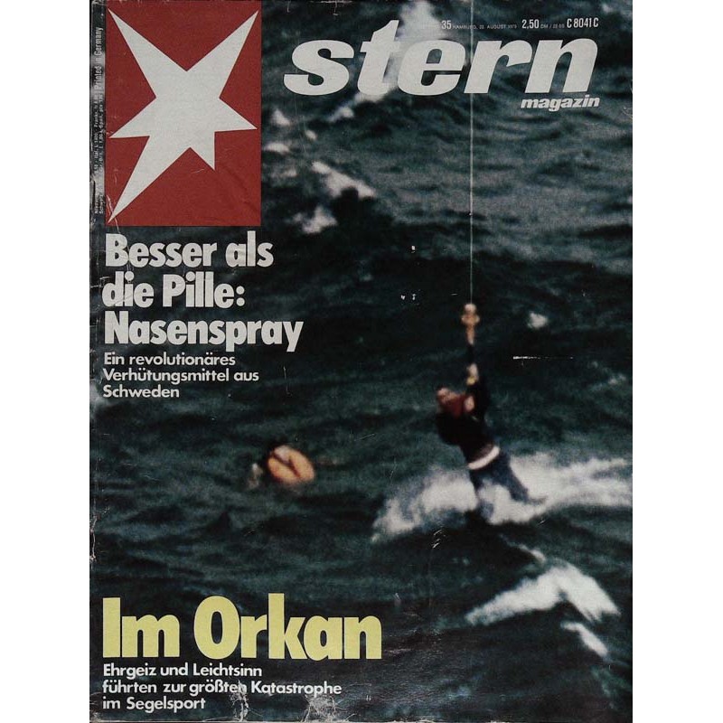stern Heft Nr.35 / 23 August 1979 - Im Orkan