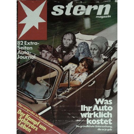 stern Heft Nr.39 / 15 September 1977 - Was ihr Auto wirklich kostet