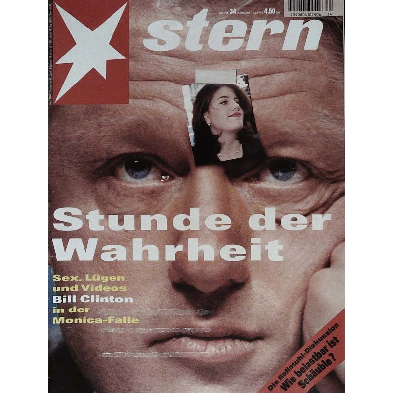 stern Heft Nr.34 / 13 August 1998 - Stunde der Wahrheit