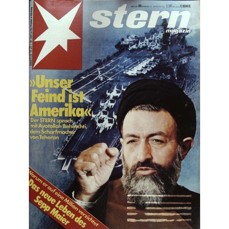 stern Heft Nr.49 / 29 November 1979 - Unser Feind ist Amerika
