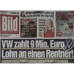 Bild Zeitung Donnerstag, 12 März 2026 - VW zahlt 9 Millionen!