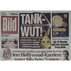 Bild Zeitung Samstag, 14 März 2026 - Tank-Wut!