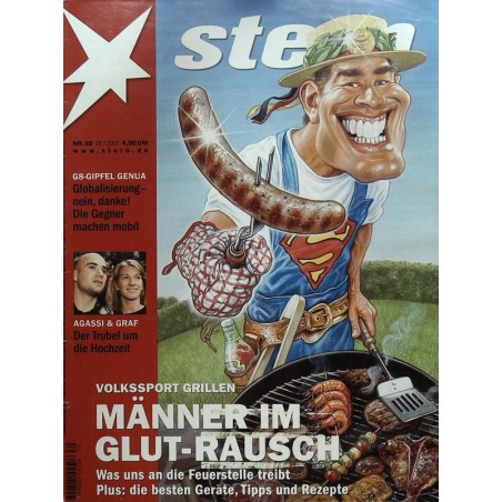 stern Heft Nr.30 / 19 Juli 2001 - Volkssport Grillen