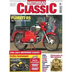 Motorrad Classic 6/97 - Nov/Dez 1997 - Florett RS