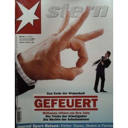 stern Heft Nr.20 / 8 Mai 2003 - Gefeuert