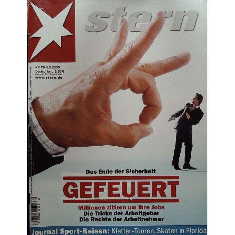 stern Heft Nr.20 / 8 Mai 2003 - Gefeuert