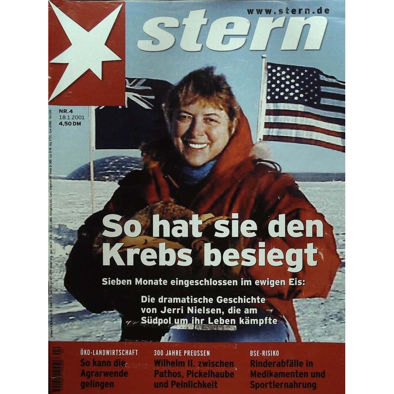stern Heft Nr.4 / 18 Januar 2001 - Die Geschichte von Jerri Nielsen