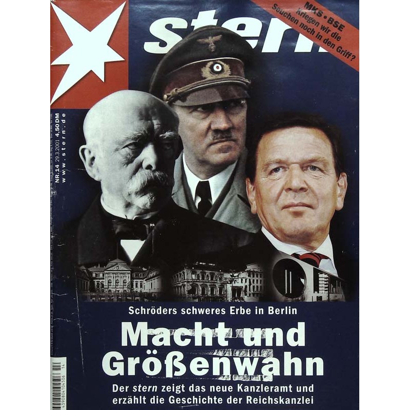 stern Heft Nr.14 / 29 März 2001 - Macht und Größenwahn