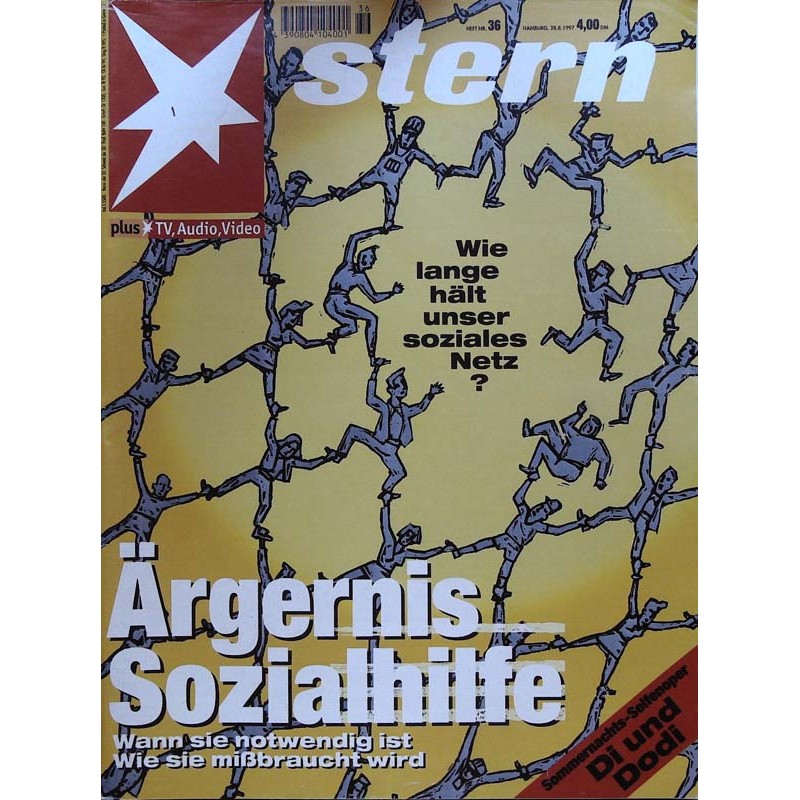 stern Heft Nr.36 / 28 August 1997 - Ärgernis Sozialhilfe