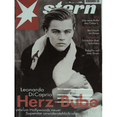 stern Heft Nr.16 / 8 April 1998 - Leonardo DiCaprio