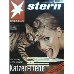 stern Heft Nr.27 / 25 Juni 1998 - Katzen Liebe