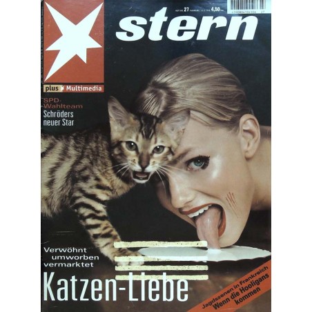 stern Heft Nr.27 / 25 Juni 1998 - Katzen Liebe