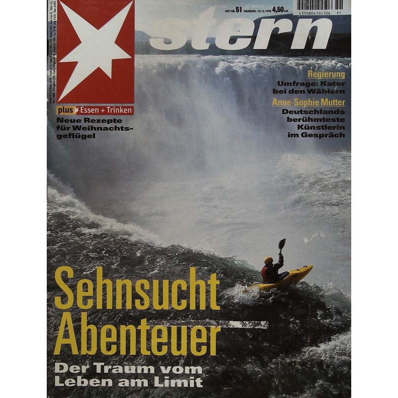 stern Heft Nr.51 / 10 Dezember 1998 - Sehnsucht Abenteuer