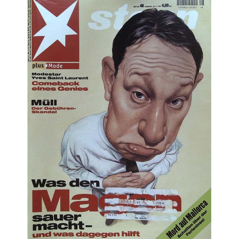 stern Heft Nr.48 / 20 November 1997 - Was den Magen sauer macht