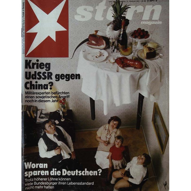 stern Heft Nr.9 / 21 Februar 1974 - Woran sparen die Deutschen?