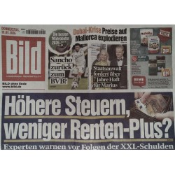 Bild Zeitung Donnerstag, 19 März 2026 - Höhere Steuern