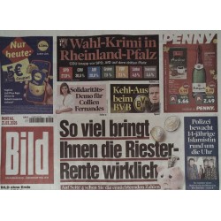 Bild Zeitung Montag, 23 März 2026 - So viel bringt die Riester-Rente