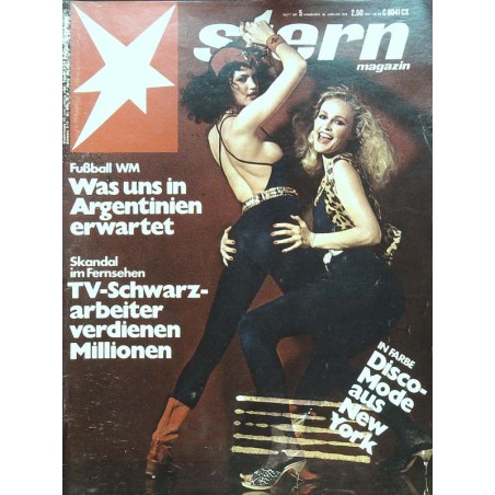 stern Heft Nr.5 / 26 Januar 1978 - Disco Mode aus New York