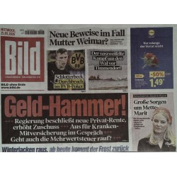 Bild Zeitung Mittwoch, 25 März 2026 - Geld-Hammer!