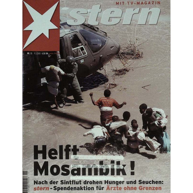 stern Heft Nr.11 / 9 März 2000 - Helft Mosambik!