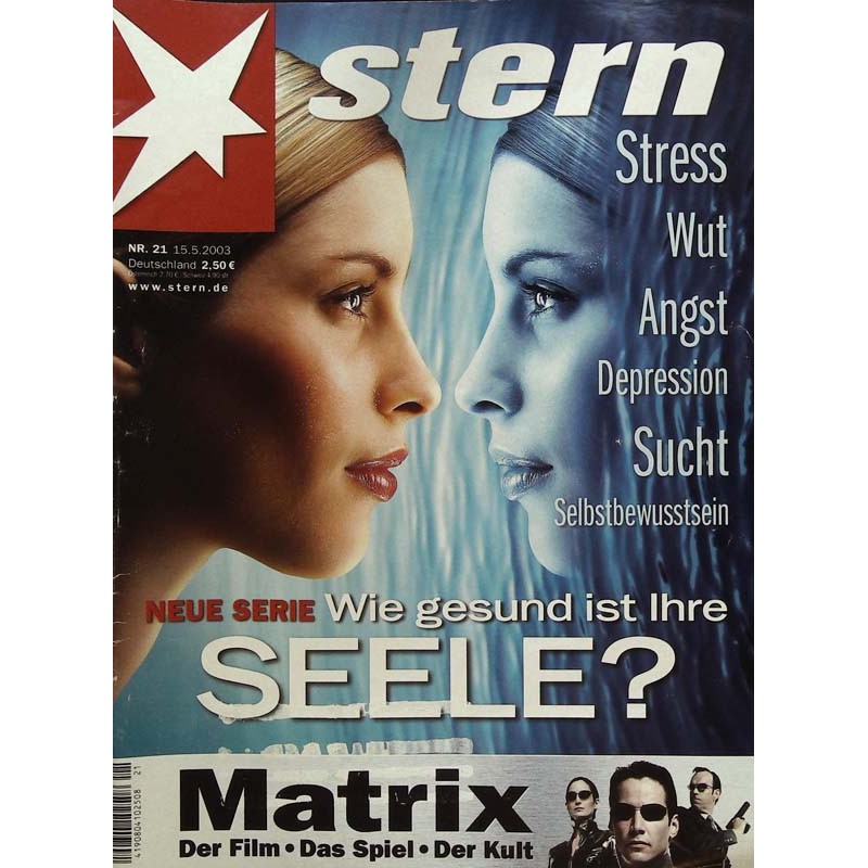 stern Heft Nr.21 / 15 Mai 2003 - Wie gesund ist ihre Seele?
