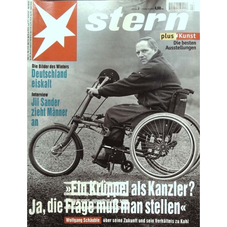 stern Heft Nr.3 / 9 Januar 1997 - Wolfgang Schäuble