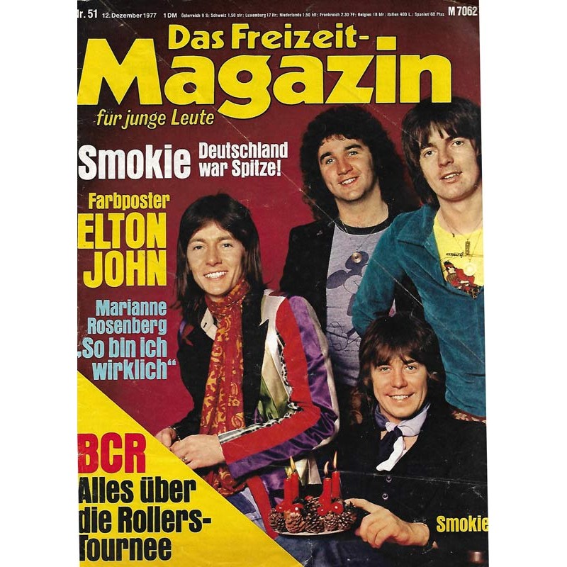 Das Freizeit Magazin für junge Leute Nr.51 / 12 Dez 1977 - Smokie