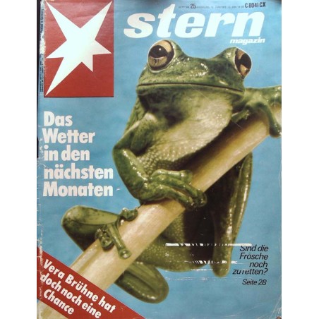 stern Heft Nr.25 / 12 Juni 1975 - Das Wetter in den...