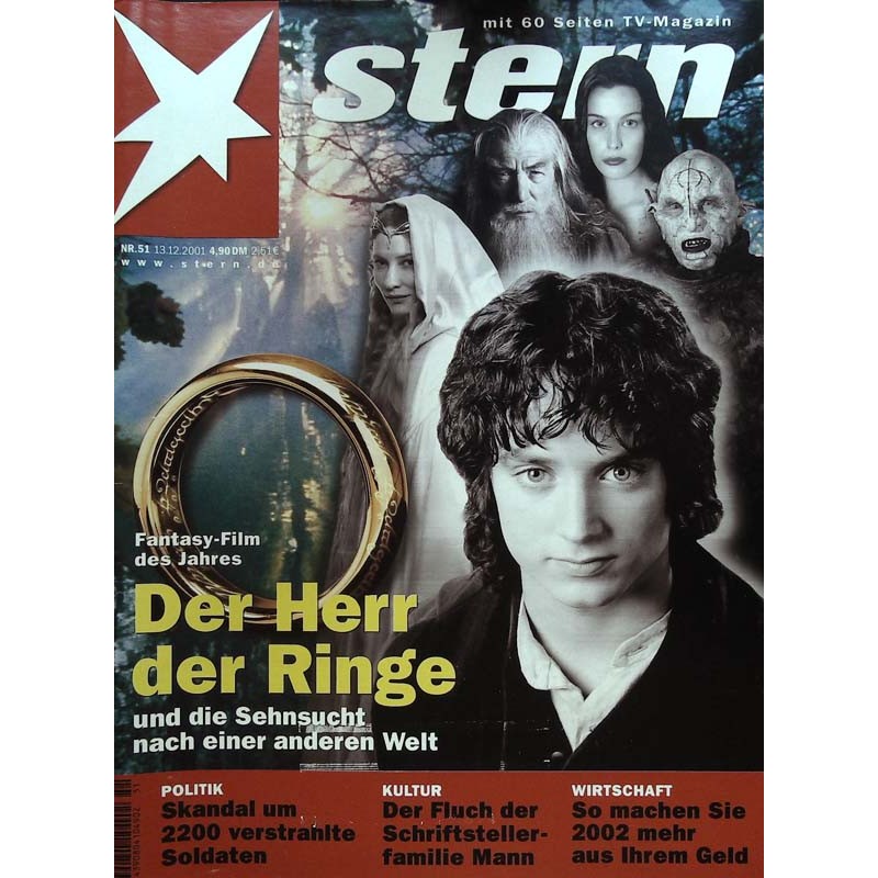stern Heft Nr.51 / 13 Dezember 2001 - Der Herr der Ringe